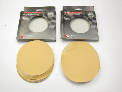 Autobody Master Anti-Clog 5'' Stick-On Sanding / Grinding Discs, 220 Grit