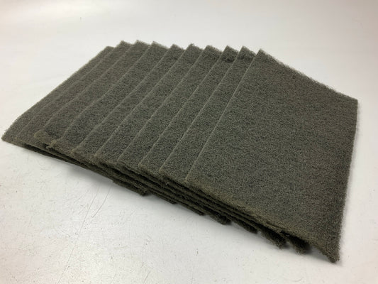 10 Pack - Auto Body 29448 Gray Ultra-fine Scuff Sanding Surface Prep Pads 9x5.5''