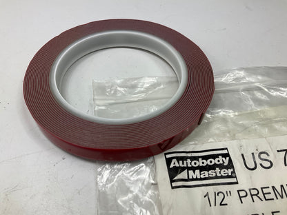 Auto Body Master 7684 Premium Double Sided Attachment Tape 1/2''x 15 Feet 0.031''