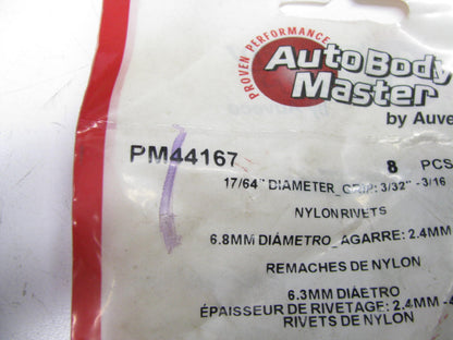 (8) Auto Body Master PM44167 Blind Rivet 17/64'' Diameter 3/32-3/16'' Range