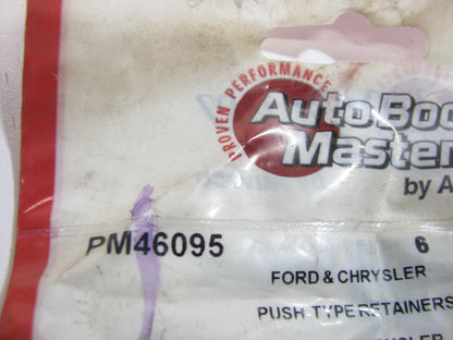 (6) Auto Body Master PM46095 Fascia Retainer - 1'' Head 7/8'' Stem