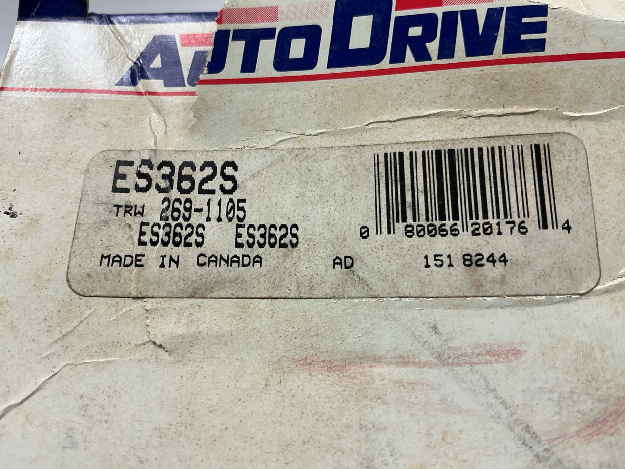Auto Drive ES362S Steering Tie Rod End Adjusting Sleeve - Front