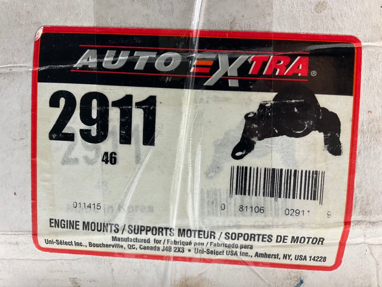 Auto Extra 2911 Rear Engine Motor Mount 1997-03 Ford Escort, 1997-99 Tracer