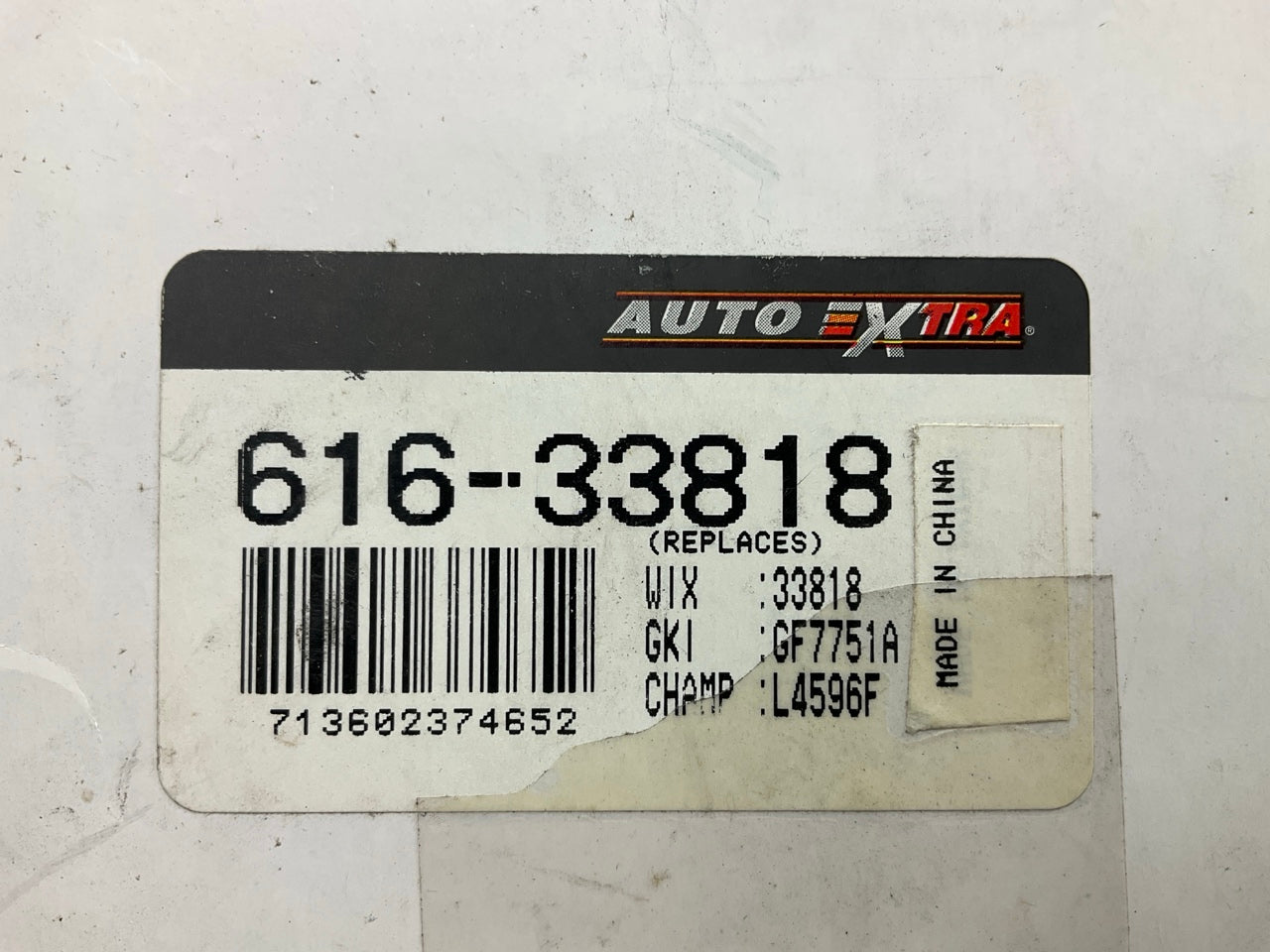 Auto Extra 616-33818 Fuel Filter Replaces Wix 33818