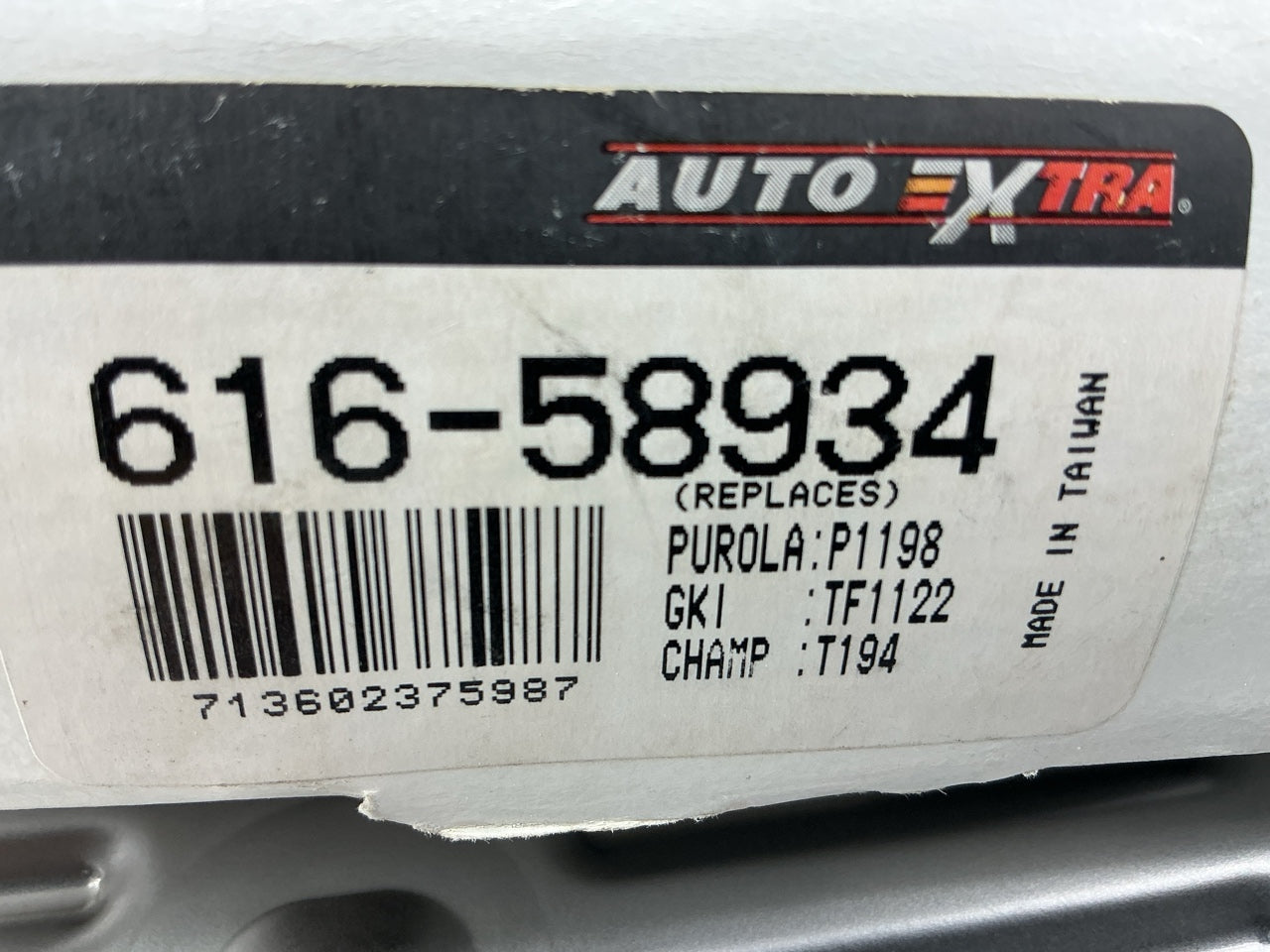 Auto Extra 616-58934 Automatic Transmission Filter Kit
