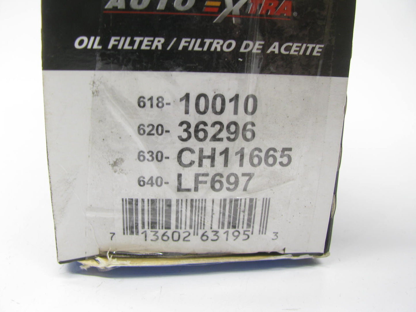 (2) Auto Extra 618-10010 Engine Oil Filters Replaces 620-36296 630-CH11665