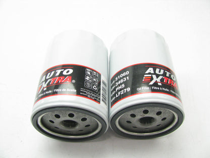 (2) Auto Extra 618-51060 Oil Filter Replaces PH5 51061 L34631 PH1218 LF24 LF653