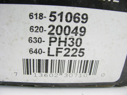 Auto Extra 618-51069 Oil Filter Replaces 51069 L20049 PH454 T225 LF651 P550025