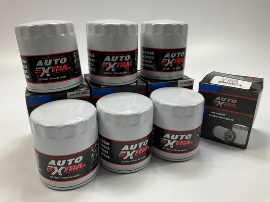 (6) Auto Extra 618-51258 Engine Oil Filter