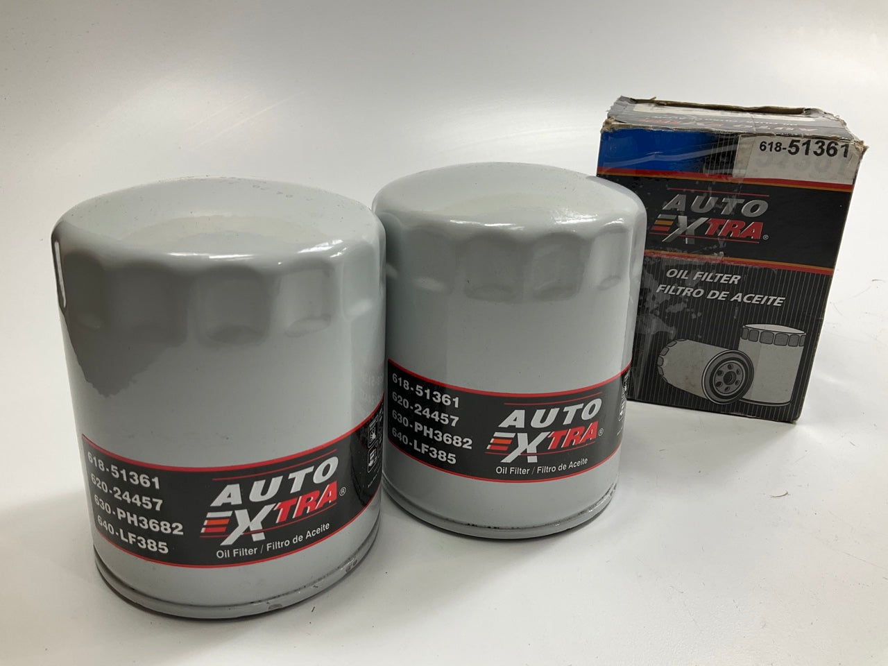 (2) Auto Extra 618-51361 Engine Oil Filter