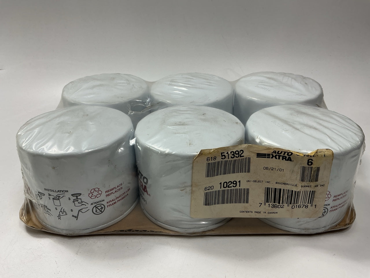 (6) Auto Extra 618-51392 Oil Filter Replaces PH3531 51392 L10291 PH2817 LF3337