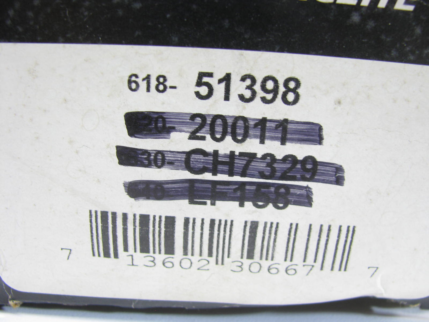 Auto Extra 618-51398 Oil Filter Replaces CH7329 51398 L20011 P824A LF158