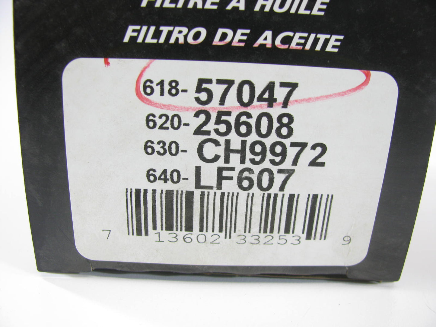 (2) Auto Extra 618-57047 Engine Oil Filter Replaces CH9972 57047 L25608 P967