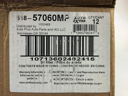 (x12) Auto Extra 618-57060MP Engine Oil Filter