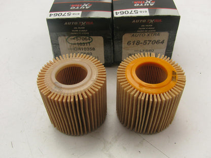 (2) Auto Extra 618-57064 Engine Oil Filter