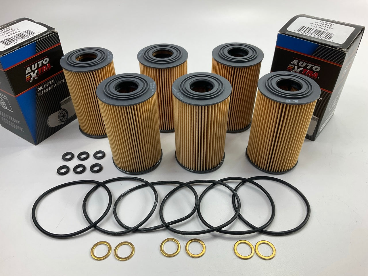 (6) Auto Extra 618-57250 Engine Oil Filter