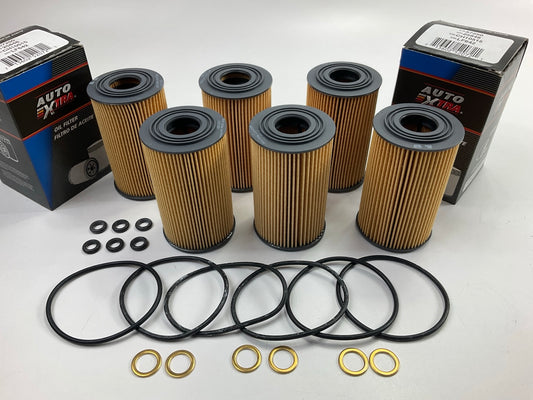 (6) Auto Extra 618-57250 Engine Oil Filter