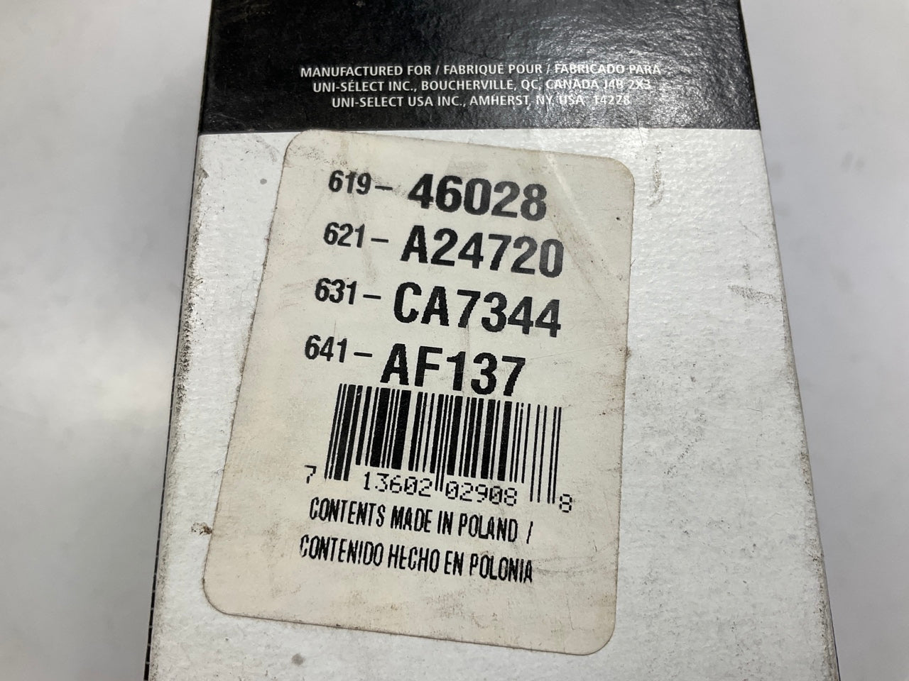 Auto Extra 619-46028 Engine Air Filter