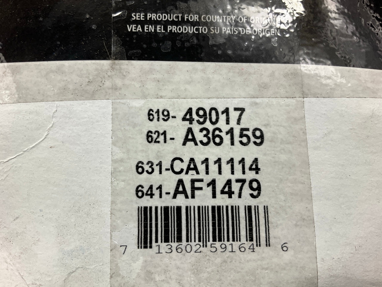 Auto Extra 619-49017 Engine Air Filter