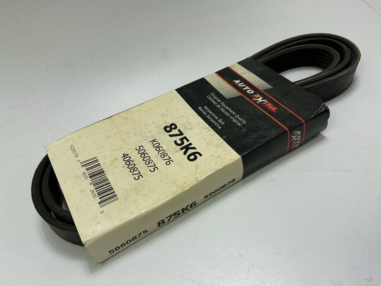 Auto Extra 875K6 Serpentine Belt - 6 RIBS