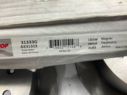(2) Auto Extra AX31333 Rear Brake Rotors For 1999-2005 Sonata, 01-06 Optima
