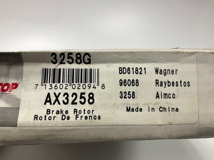 Auto Extra AX3258 Rear Disc Brake Rotor 90-94 Integra 92-95 Civic, 88-91 Prelude