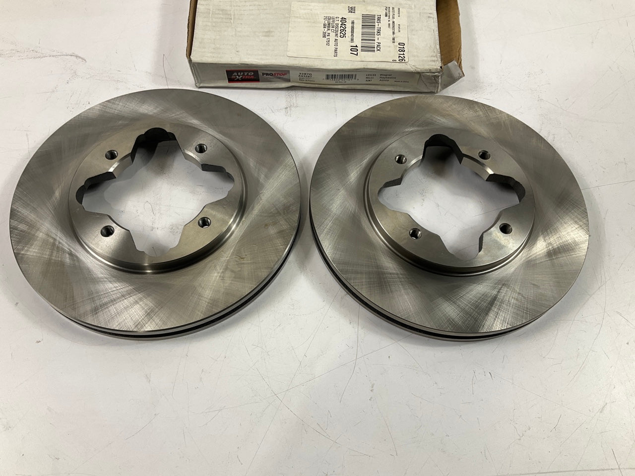 (2) Auto Extra AX3287 FRONT Disc Brake Rotors For 1990-97Accord 1997 Acura CL