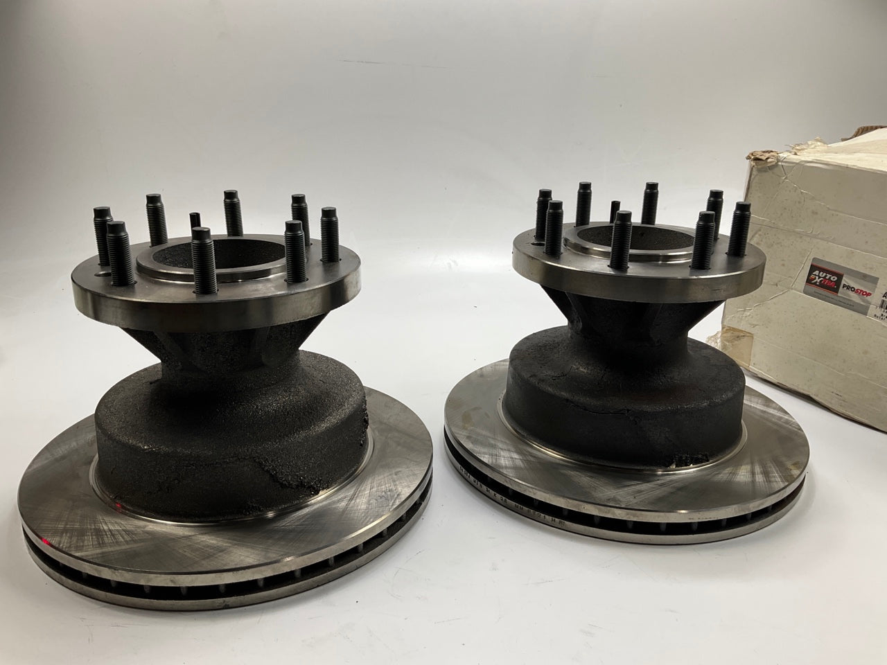 (2) Auto Extra AX54034 Front Brake Rotors And Hub 1995-19 E-350 Econoline