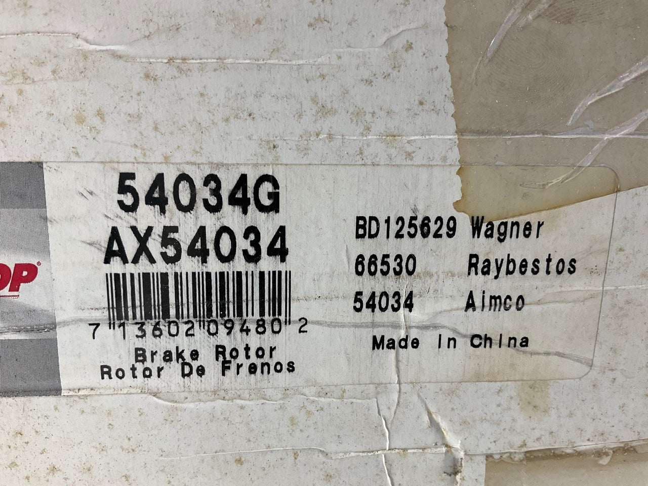 (2) Auto Extra AX54034 Front Brake Rotors And Hub 1995-19 E-350 Econoline