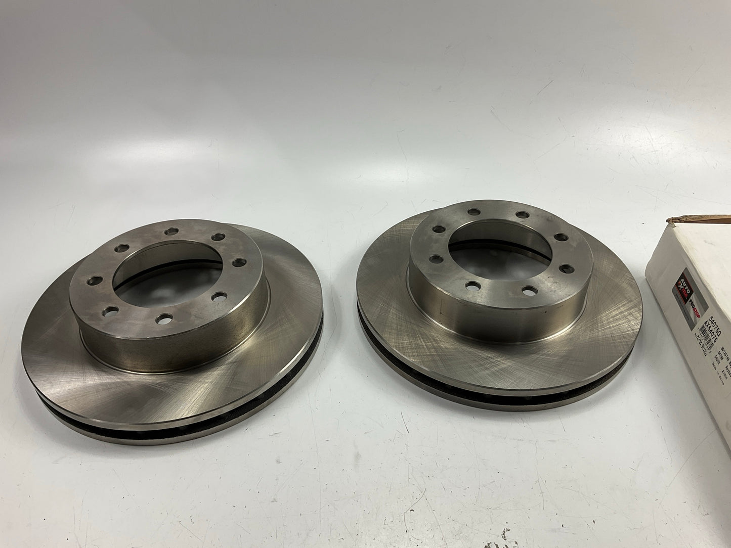 (2) Auto Extra AX54075 Front Brake Rotor, 8-lug 1999 Ford F-450 F-550 Super Duty