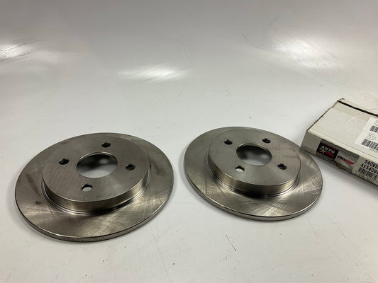 (2) Auto Extra AX54095G Rear Brake Rotors - 2000-2007 Ford Focus, 14-17 Fiesta