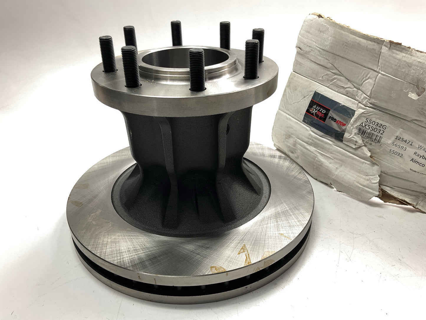 Auto Extra AX55032 Front Brake Rotor & Hub - DRW (DUALLY ONLY), RWD ONLY