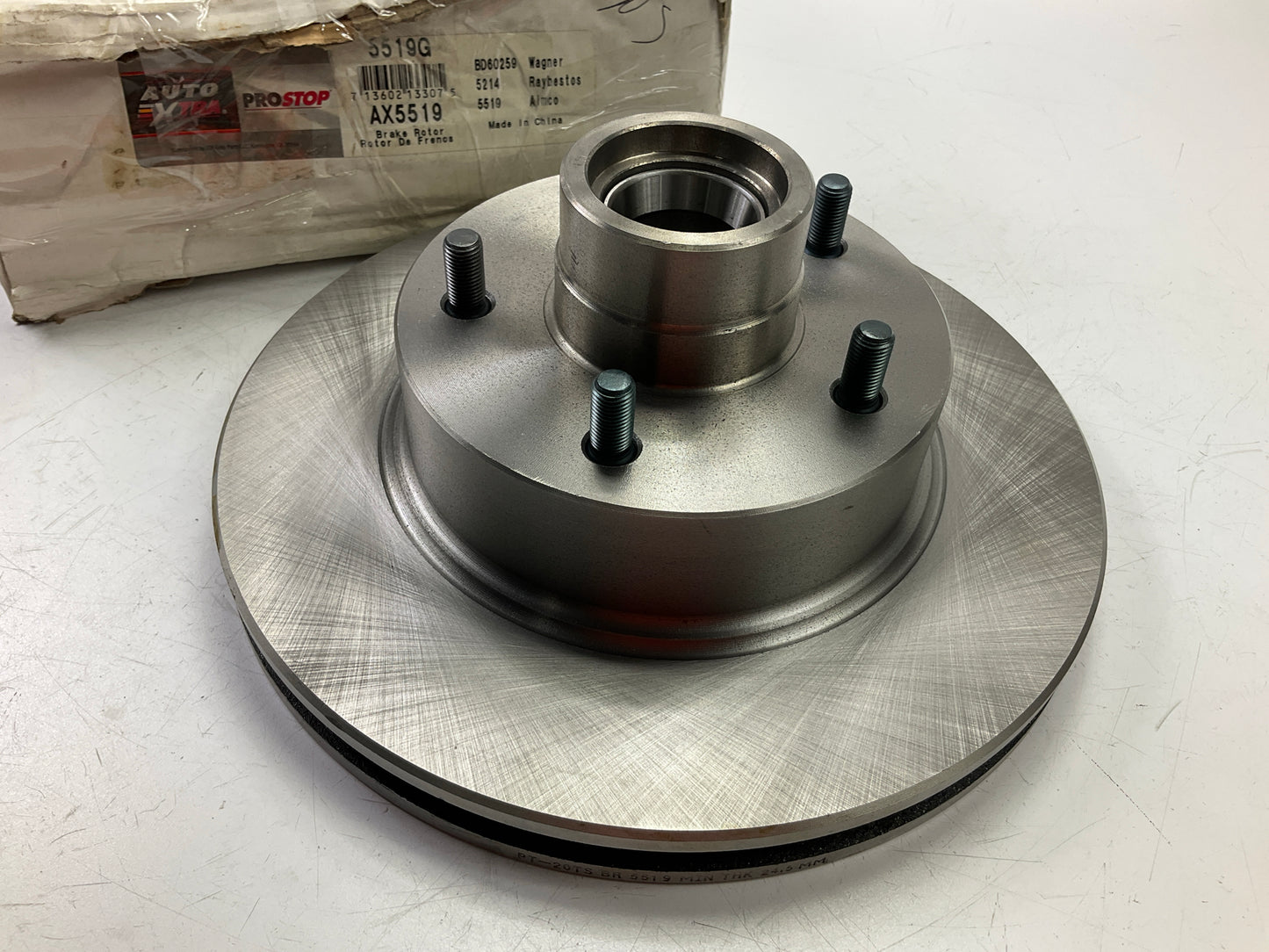 Auto Extra AX5519 Disc Brake Rotor And Hub Assembly, Front