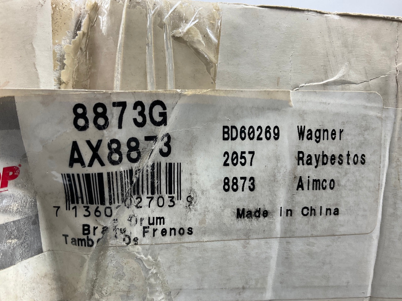 Auto Extra AX8873 Rear Brake Drum