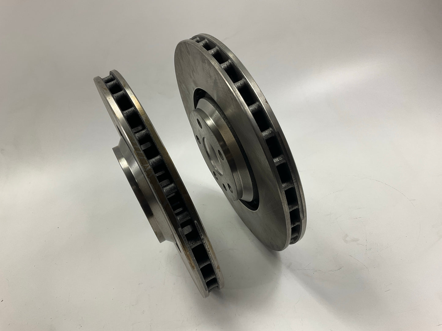(2) Auto Extra AX900812 Front Brake Rotors For 2009-2014 Audi TT
