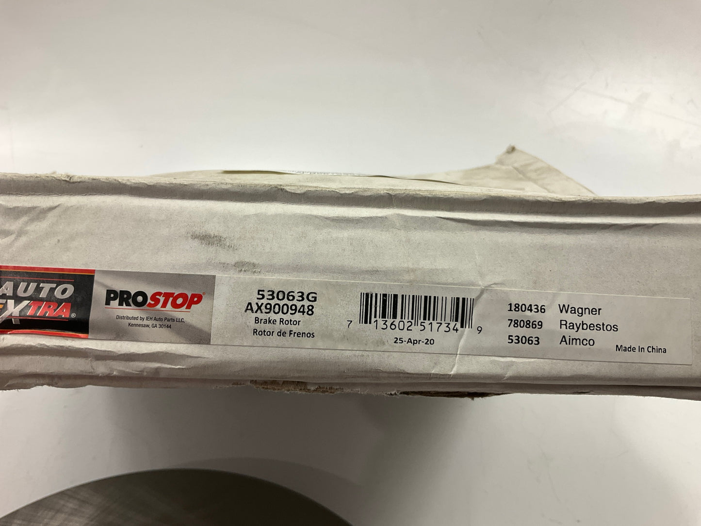 Auto Extra AX900948 Rear Disc Brake Rotor 11-21 Durango. Grand Cherokee