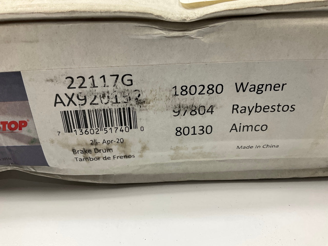 Auto Extra AX920152 Rear Disc Brake Drum For 2010-2013 Ford Transit Connect