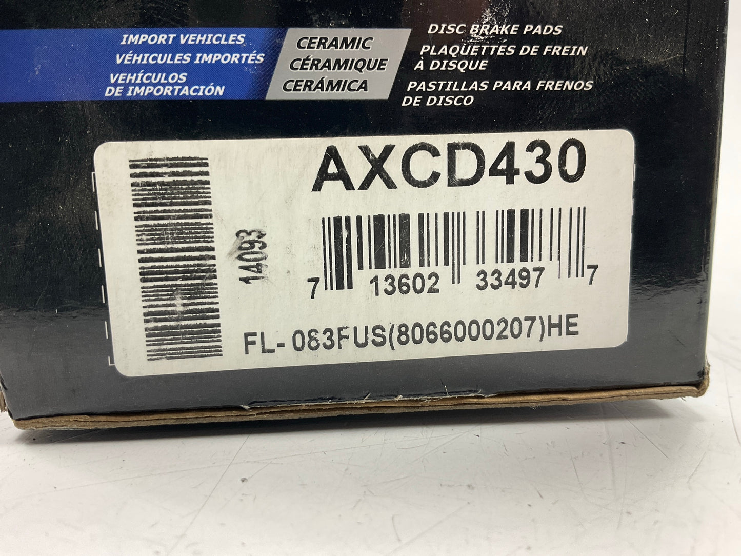 Auto Extra AXCD430 Front Ceramic Disc Brake Pads