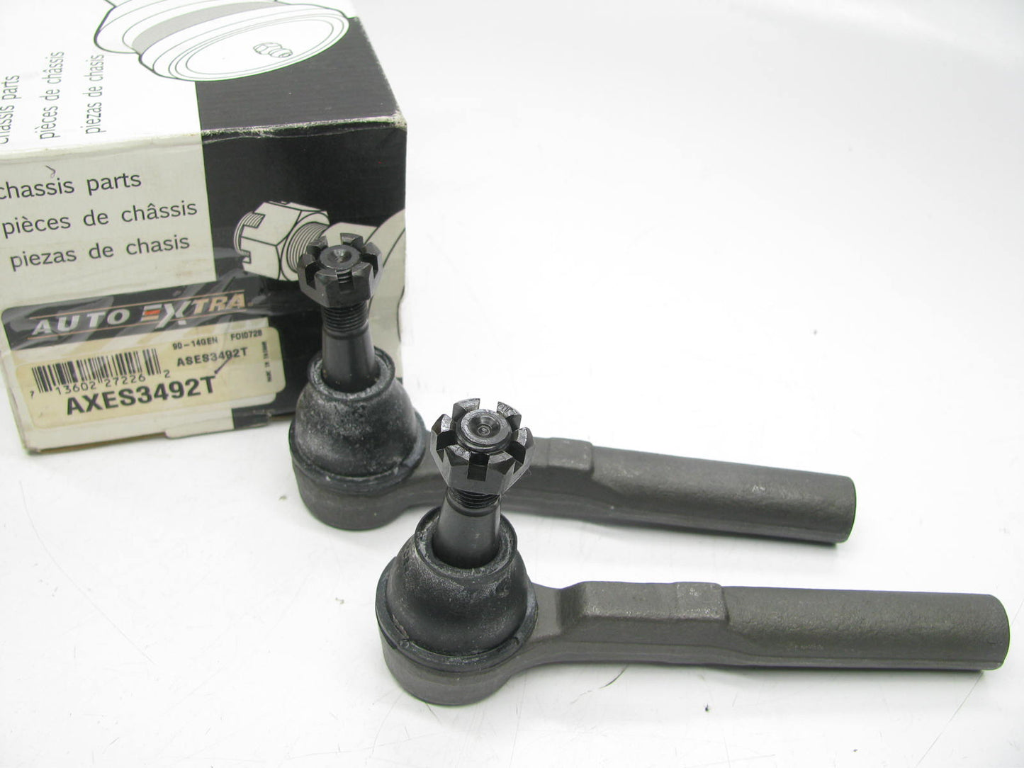 (2) Auto Extra AXES3492T Front Outer Steering Tie Rod End