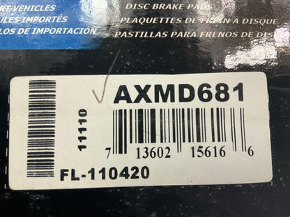 Auto Extra AXMD681 Front Semi-Metallic Disc  Brake Pads