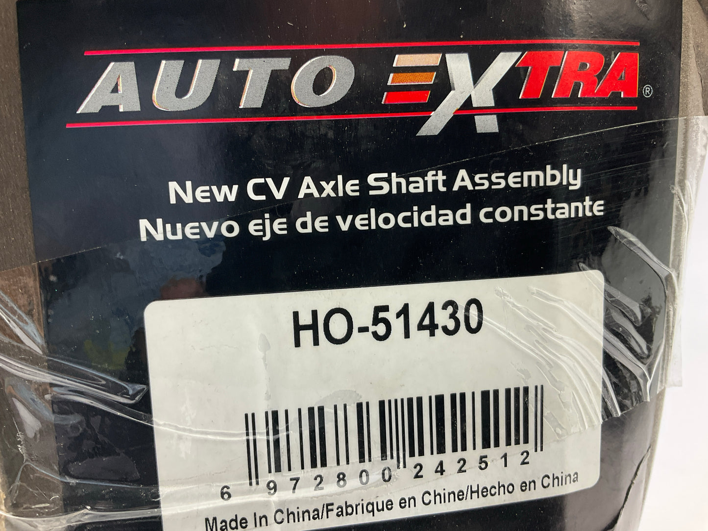 REMAN. Auto Extra HO-51430 Front Left CV Axle