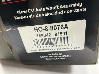 REMAN. Auto Extra HO-8-8076A Front Left CV Axle Assembly