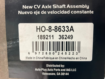 Auto Extra HO-8-8633A Front Left Drive Cv Axle Shaft Assembly