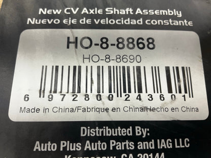 Auto Extra HO-8-8868 Front Right CV Axle For 2015-17 Honda Accord MANUAL TRANS