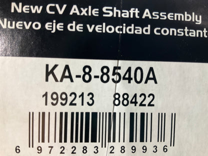 Auto Extra KA-8-8540A FRONT RIGHT CV Axle Shaft For 10-12 Santa Fe 11-13 Sorento