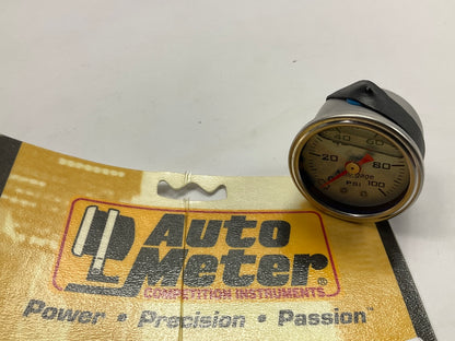 AutoMeter 2180 Sport-Comp Mechanical Fuel Pressure Gauge, 1-1/2'', 0-100 PSI
