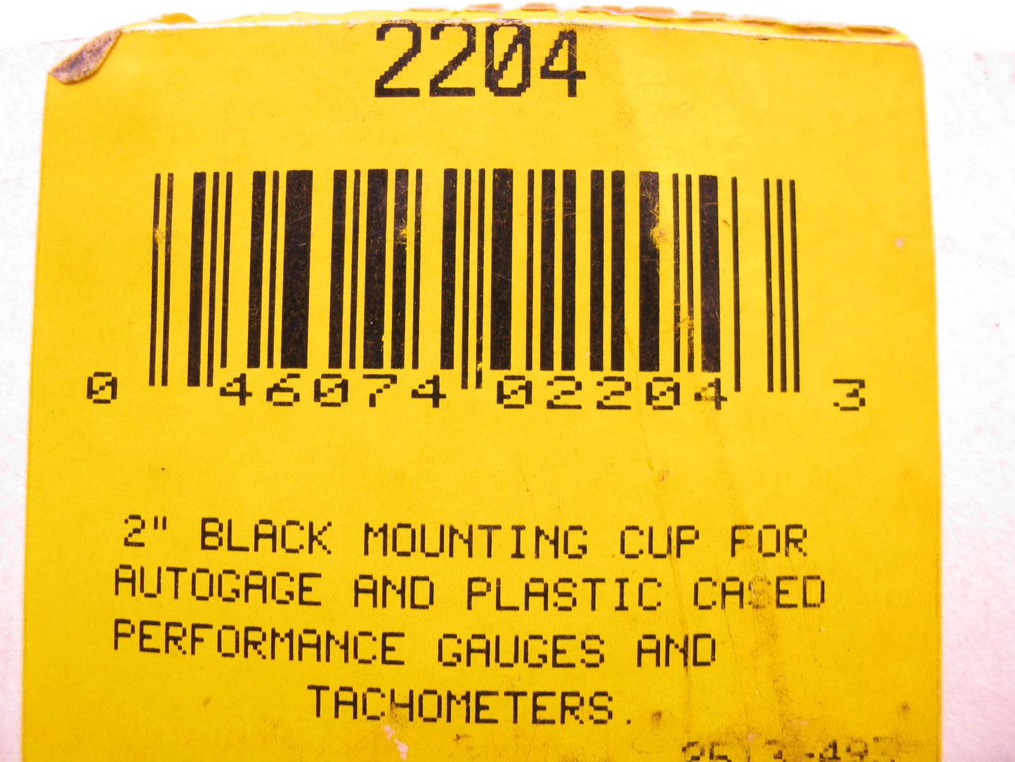 Auto Meter 2204 Gauge Mount 2-1/16'' Pedestal With Black Cup ONLY
