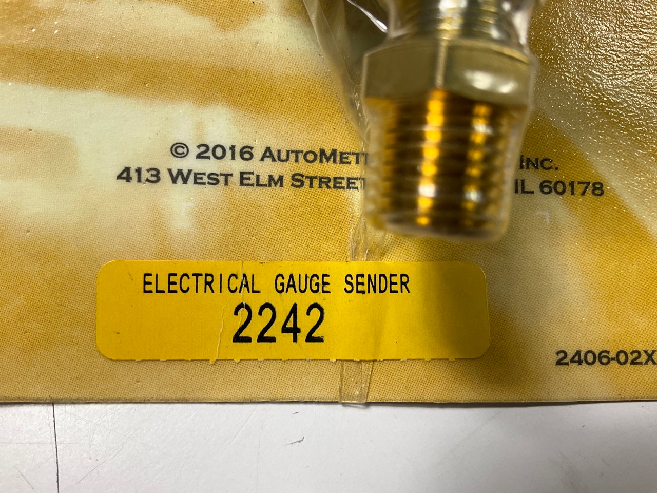 Auto Meter 2242 Oil Pressure Sender, 0-100 PSI, 1/8'' NPT Male, Short Sweep
