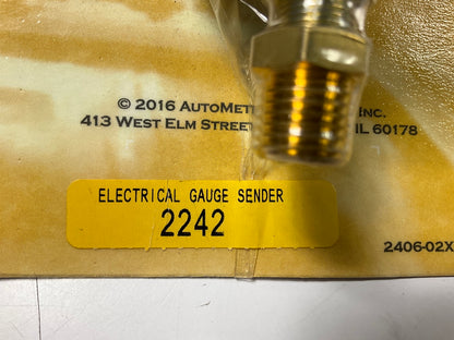 Auto Meter 2242 Oil Pressure Sender, 0-100 PSI, 1/8'' NPT Male, Short Sweep