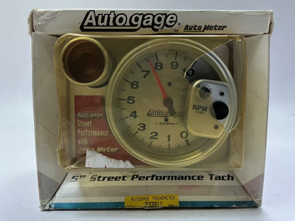 Auto Meter 233911 5'' Pedestal Mount Tachometer Gauge 0-10,000 RPM - OPEN BOX